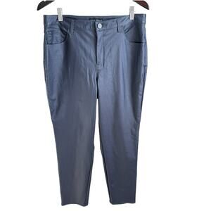 SUSAN GRAVER Faux Leather Coated Jeans Womens Size 14 Dressy Skinny Party